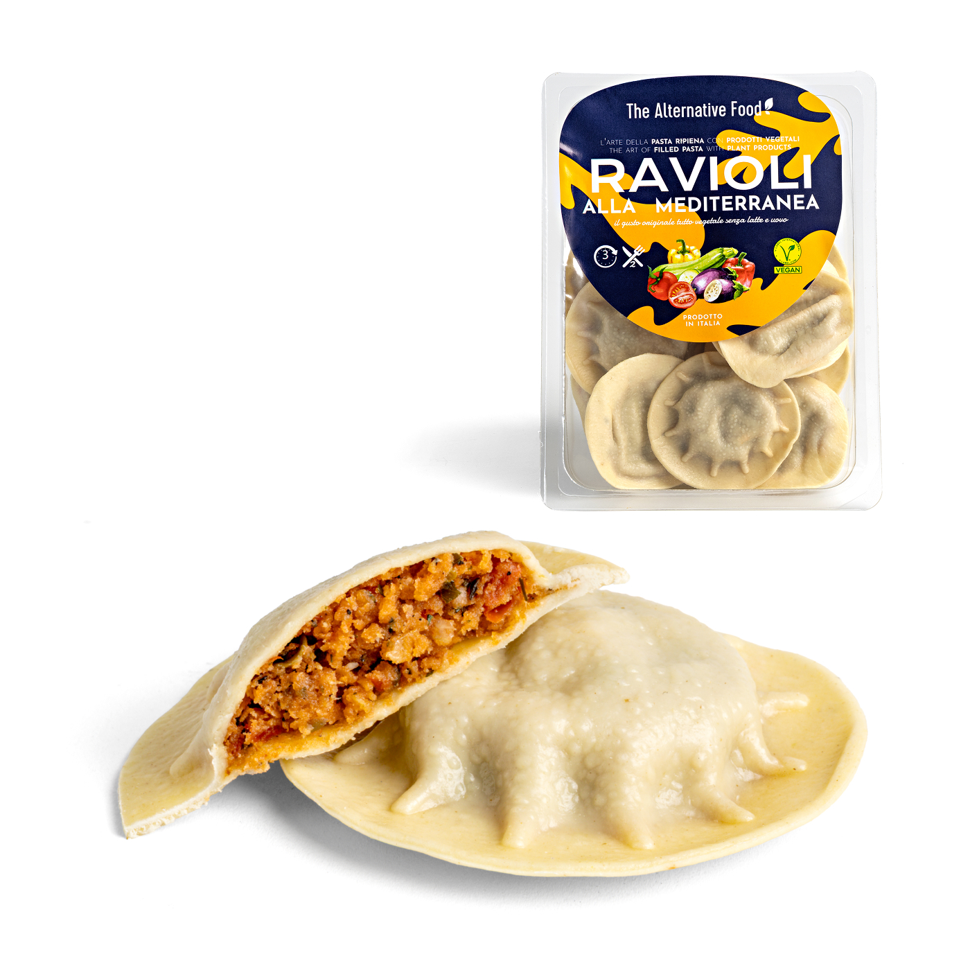 Pack+prodotto nudo – Ravioli alla Mediterranea