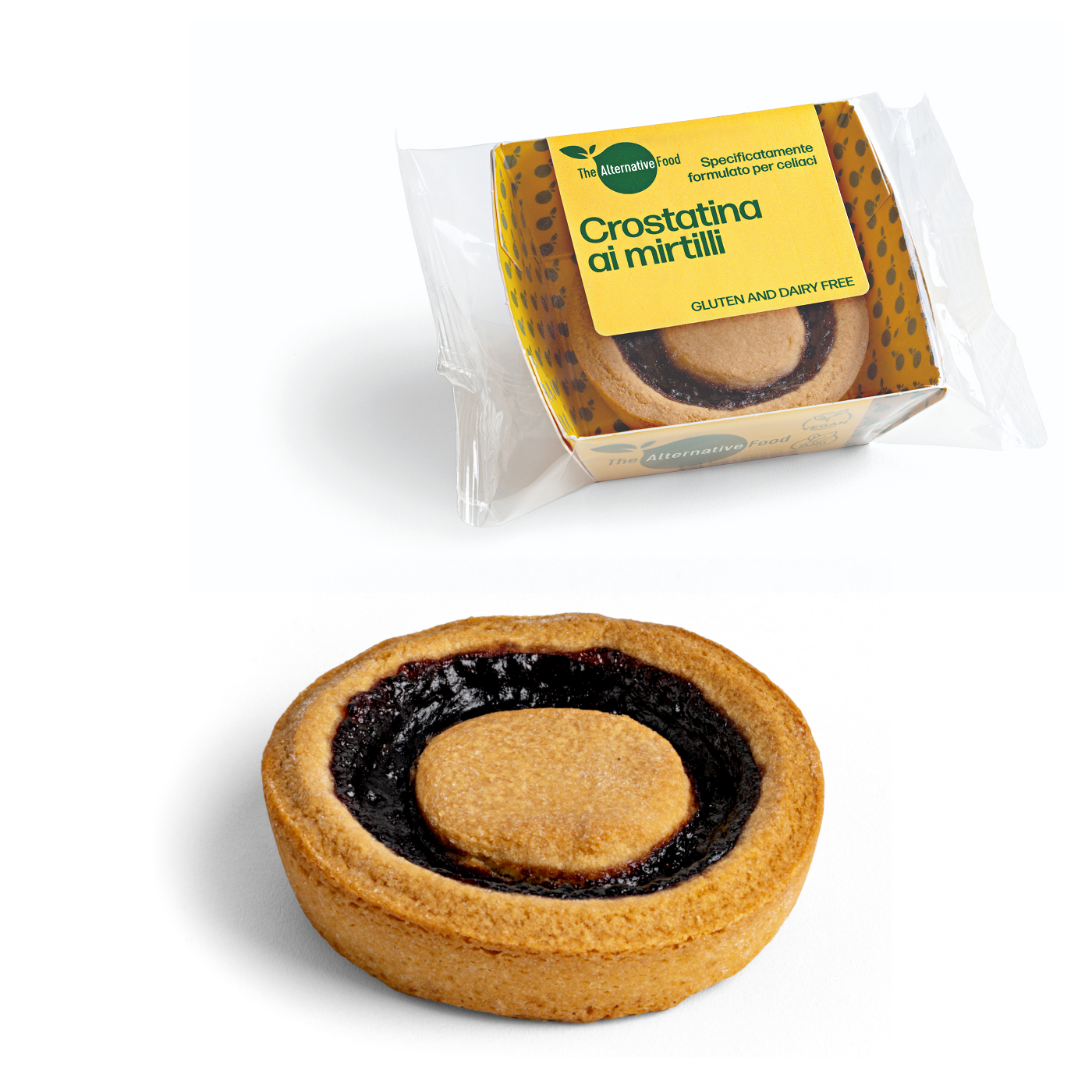 Pack+prodotto nudo – crostatina con farcitura ai mirtilli